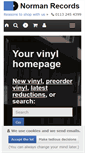 Mobile Screenshot of normanrecords.com